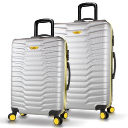 Zoozie Bags Juego de maletas de 2 piezas Gris